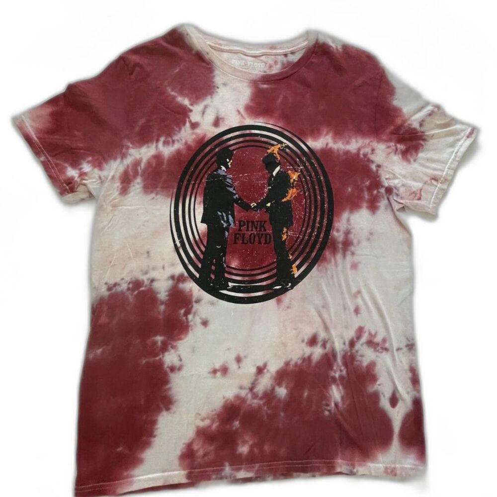 Pink Floyd Wish You Were Here Tie Dye T-shirt Vintage Style Band Music Tee SZ M - Picture 4 of 7